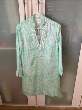 Lilly Pulitzer Irella Caftan Dress in “Mint Condition Fantastical” NWT